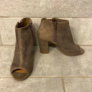 Taupe Sueded Booties
